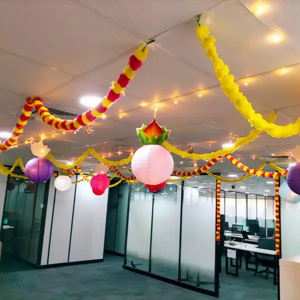 Diwali decor office